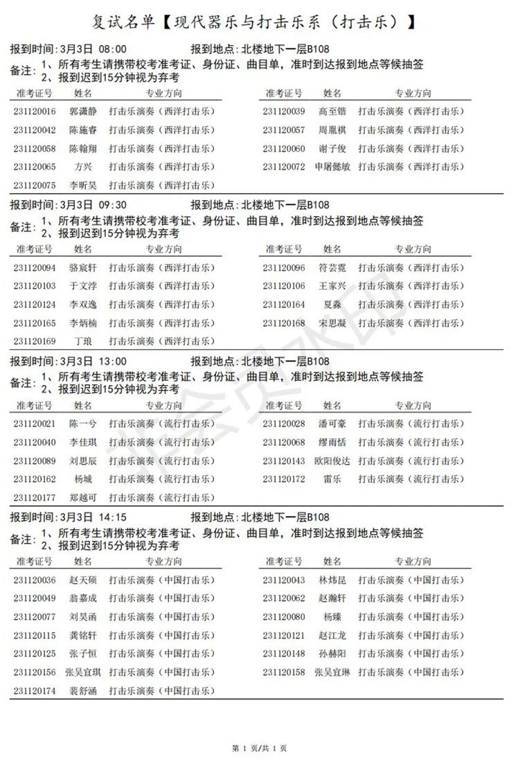 上海音乐学院、西安音乐学院2023艺术类复试名单及考试安排 (http://www.hnyixiao.com/) 艺考界资讯 第30张