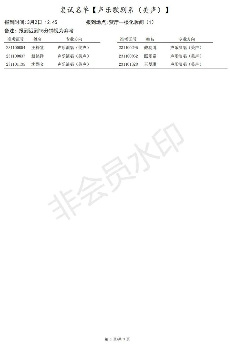 上海音乐学院、西安音乐学院2023艺术类复试名单及考试安排 (http://www.hnyixiao.com/) 艺考界资讯 第22张