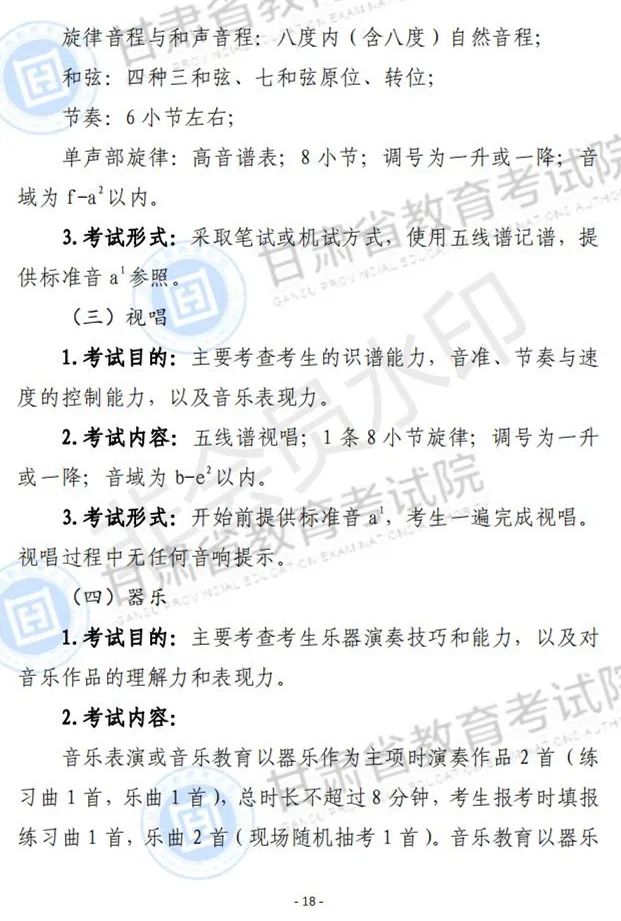 江西、甘肃2024艺术类专业统考说明发布 (http://www.hnyixiao.com/) 艺考界资讯 第62张