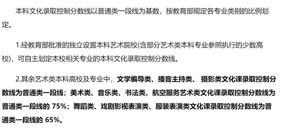 事关能否录取！23届艺考生报考，需重点关注的5条分数线！ (http://www.hnyixiao.com/) 校内新闻 第10张