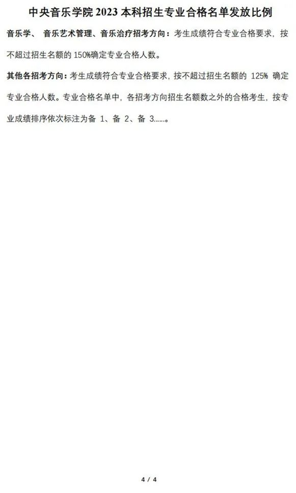 中央音乐学院2023专业合格名单及成绩发布 (http://www.hnyixiao.com/) 艺考界资讯 第20张