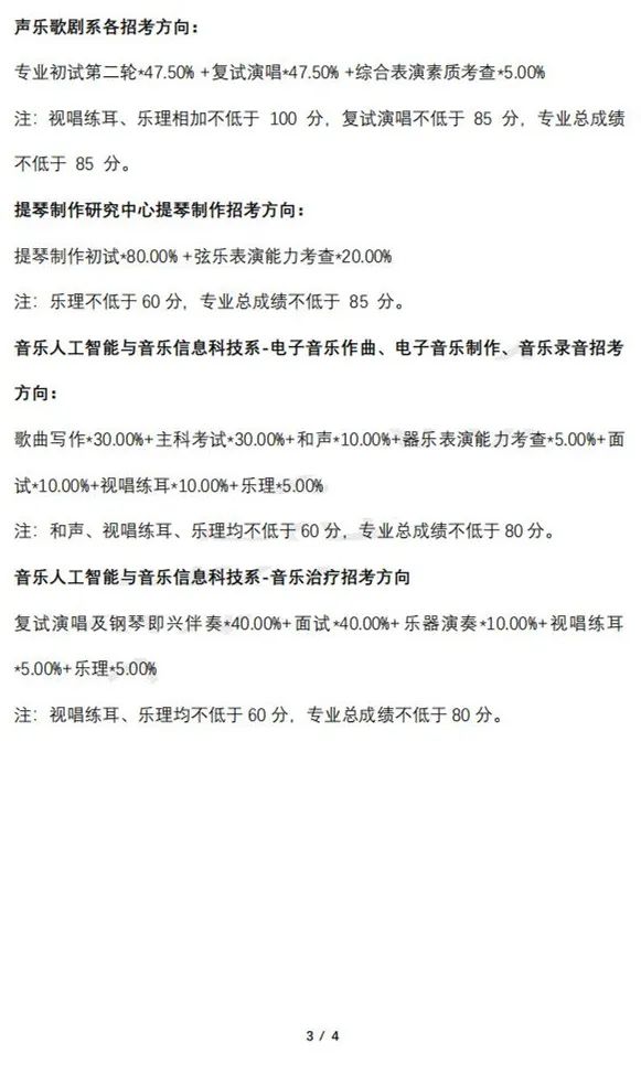 中央音乐学院2023专业合格名单及成绩发布 (http://www.hnyixiao.com/) 艺考界资讯 第19张