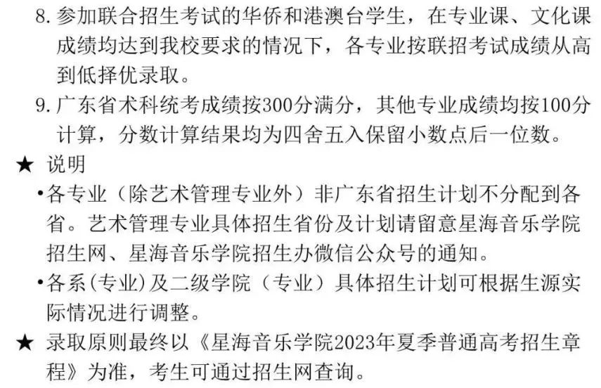 重点艺术院校2023录取规则汇总 (http://www.hnyixiao.com/) 艺考界资讯 第33张