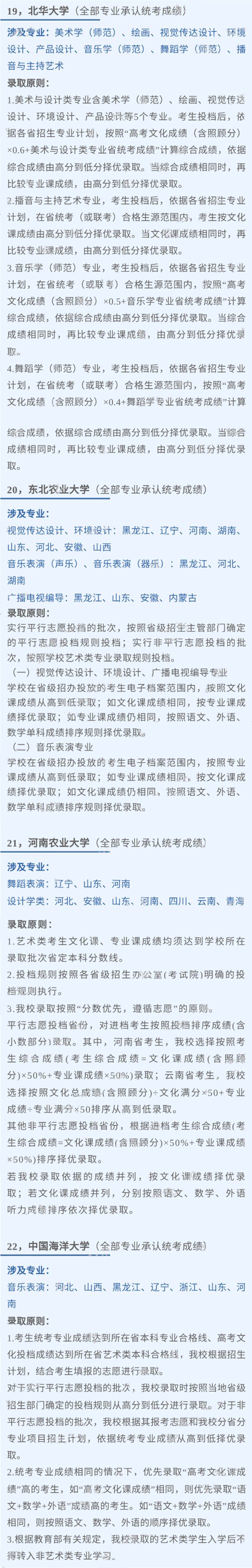 已有190所院校承认2023统考成绩 (http://www.hnyixiao.com/) 艺考界资讯 第4张